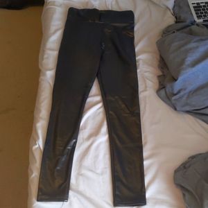 PU leather pants